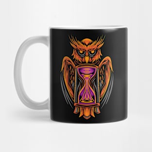 Owl with Hourglass Mug